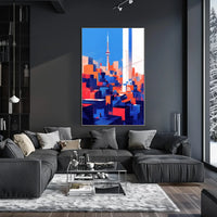 Toronto Abstract Cityscape Modern Art Poster