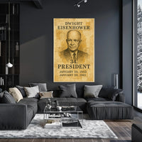 Eisenhower Vintage Presidential Portrait Collectors Poster