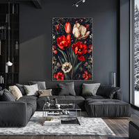 Botanical Elegance: Artistic Tulip Bouquet Poster