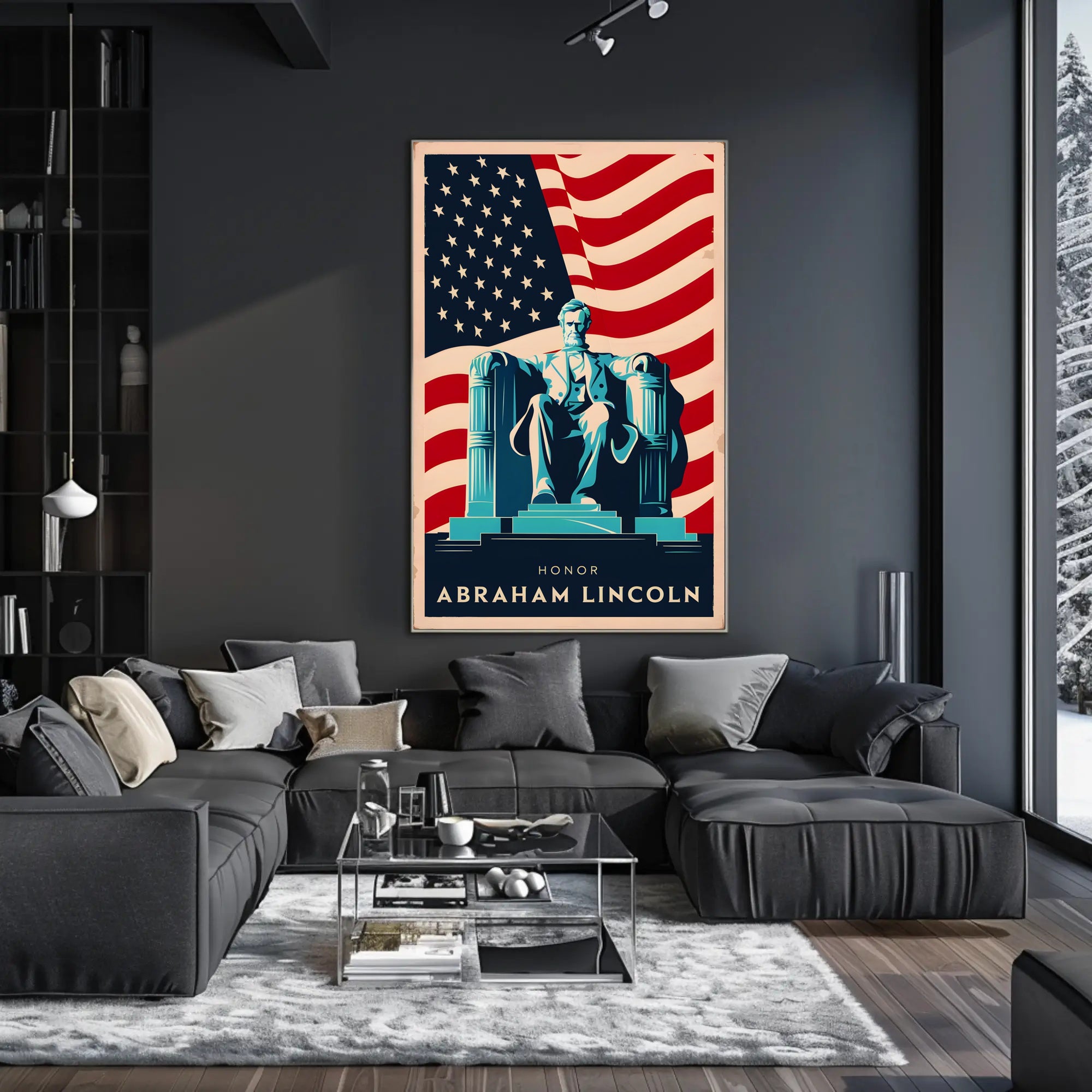 Tribute to Abraham Lincoln Poster