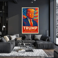 Trump Forty Seventh President Patriotic Wall Art Poster