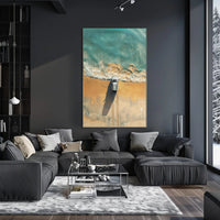 Raven's Solitude: Mystical Cliffside Art Poster PosterGoat