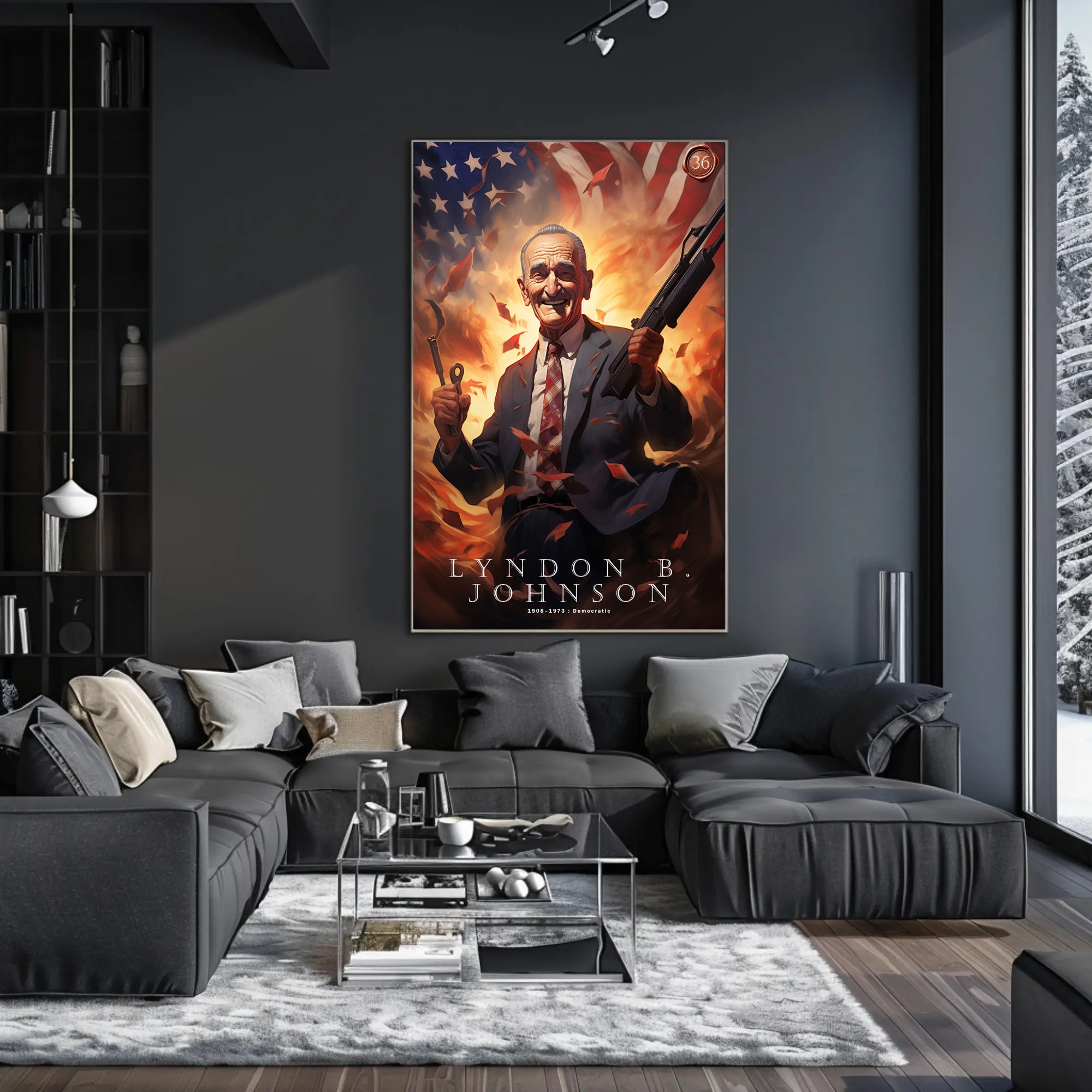 Lyndon B. Johnson Tribute Poster