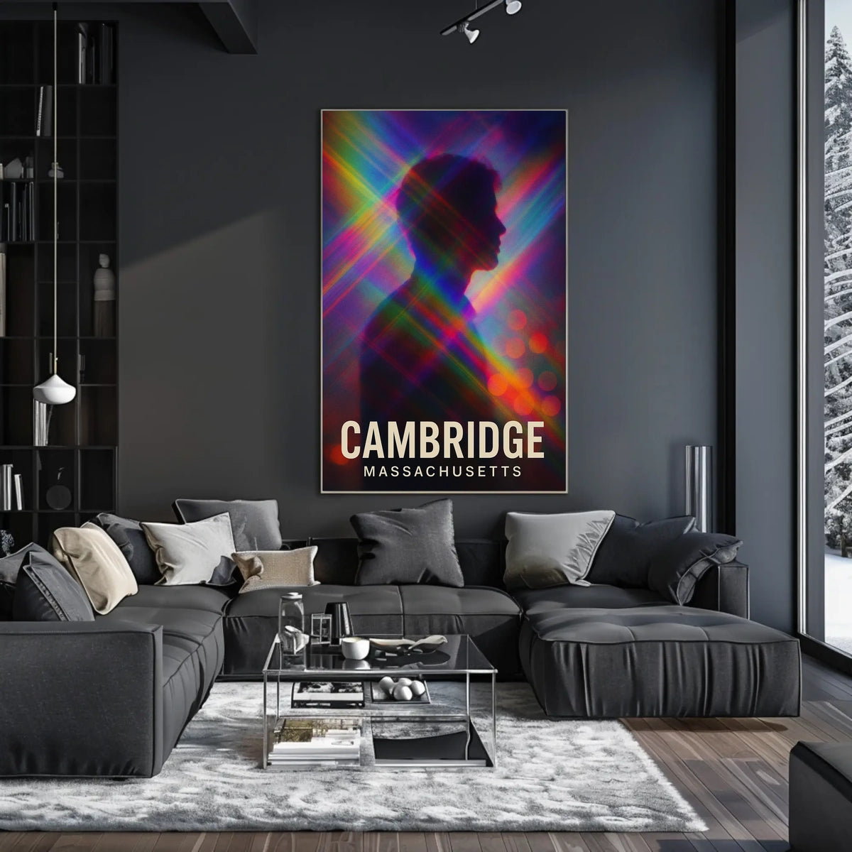 Cambridge Massachusetts Wanderlust Travel Minimalist Poster