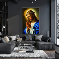 The Prayerful Savior Poster