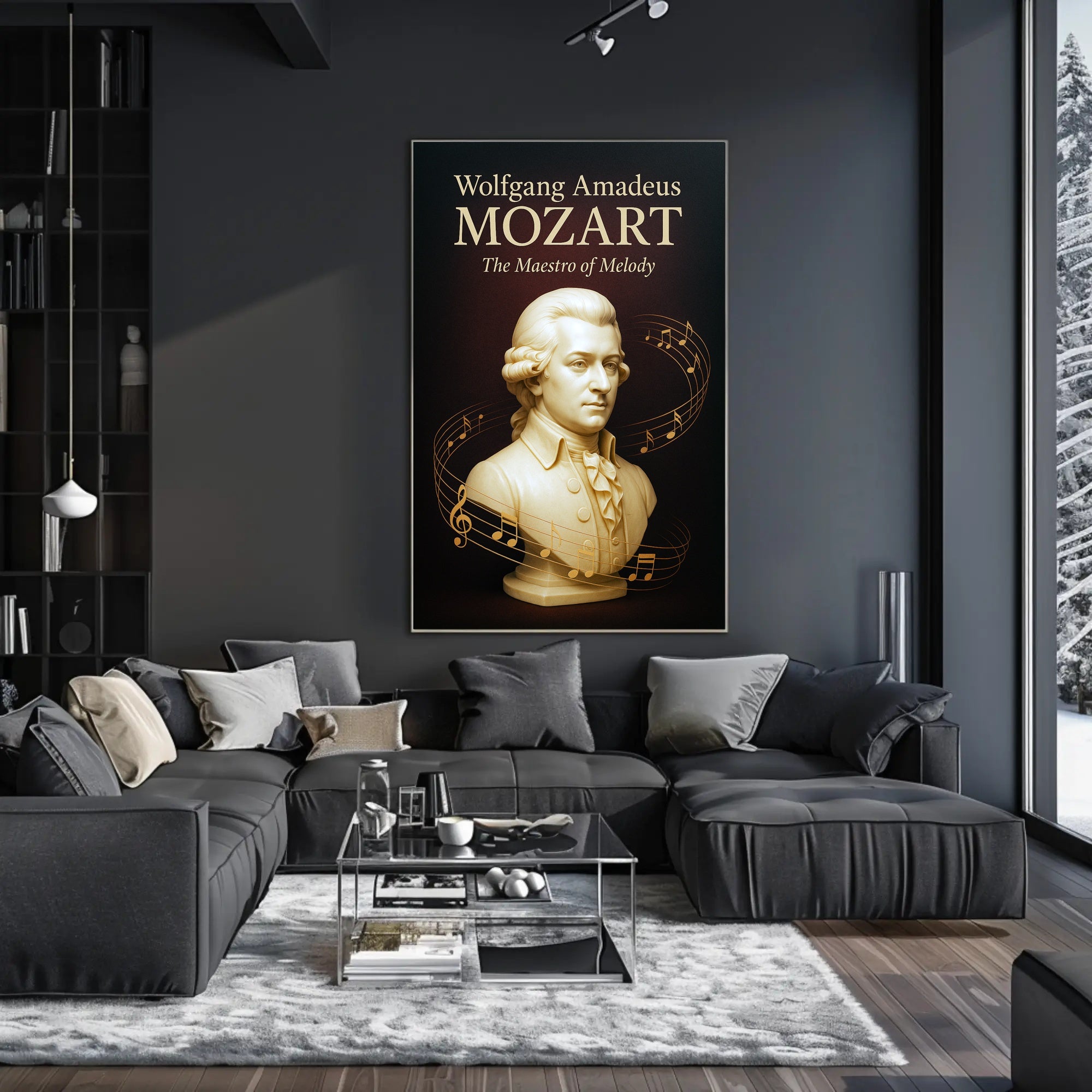 Wolfgang Amadeus Mozart The Maestro of Melody Poster PosterGoat