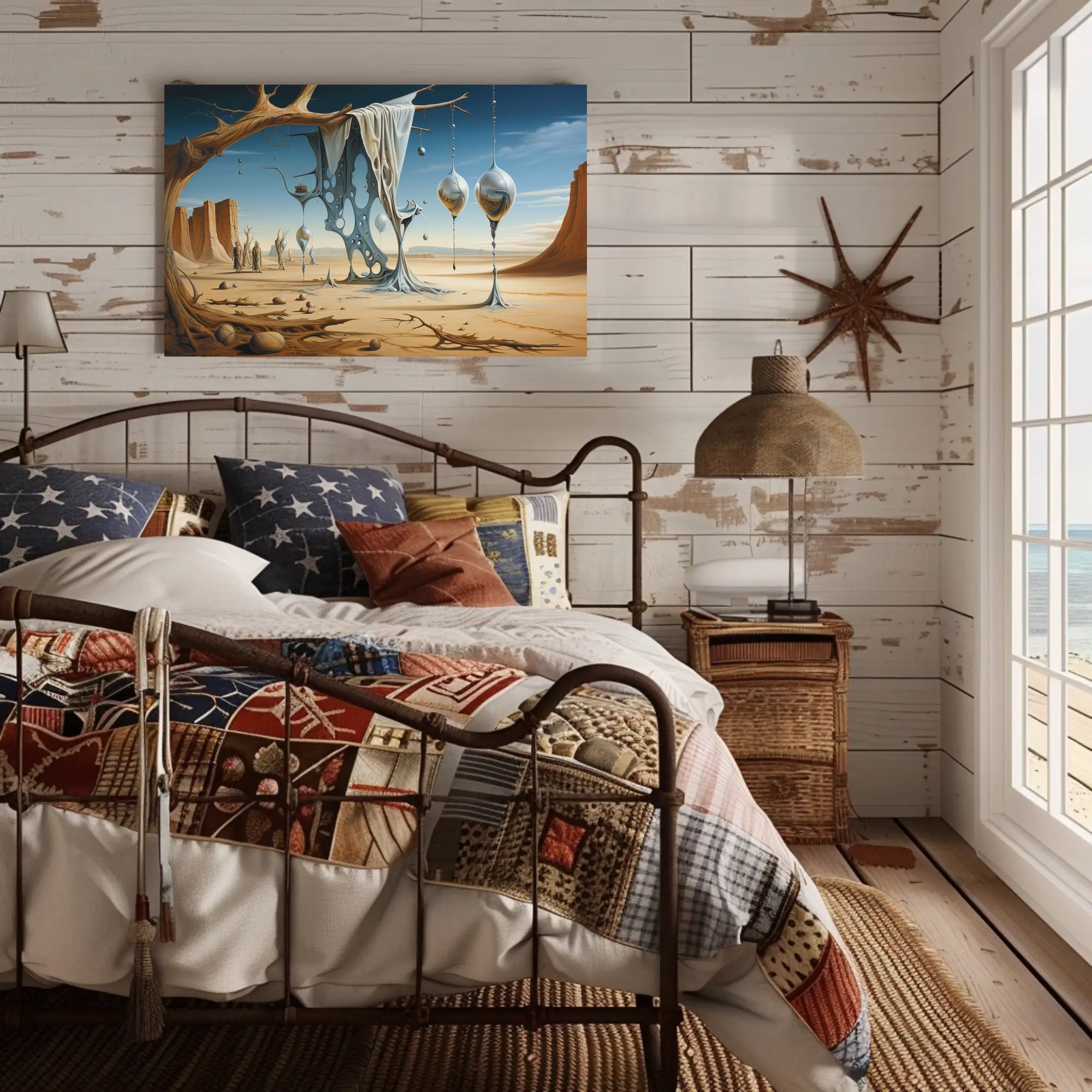 Surreal Desert Dreamscape Art Poster