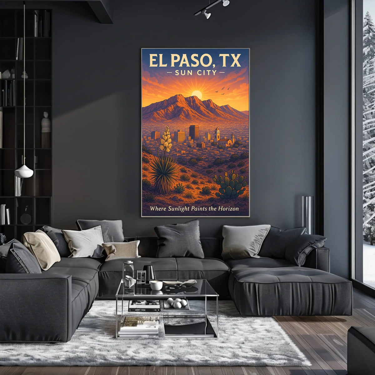 El Paso, TX Sun City Poster