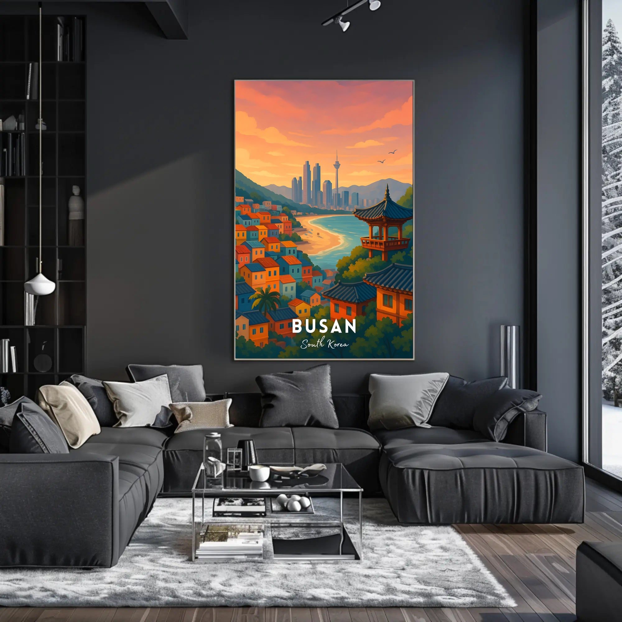 Busan Scenic View Travel Poster