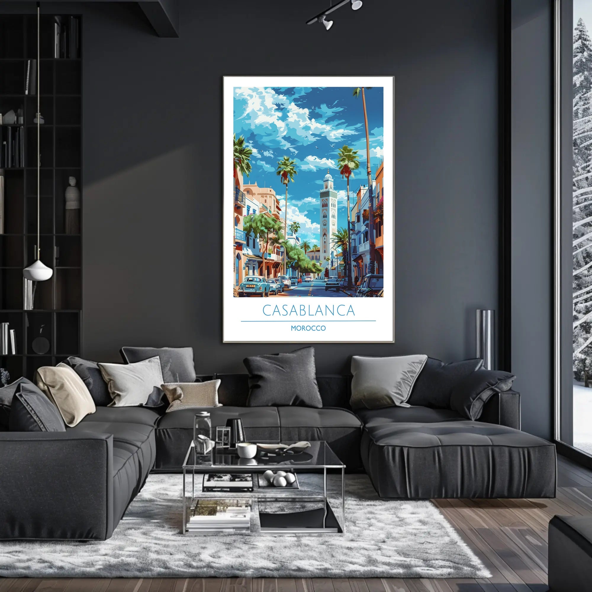 Casablanca Cityscape Poster