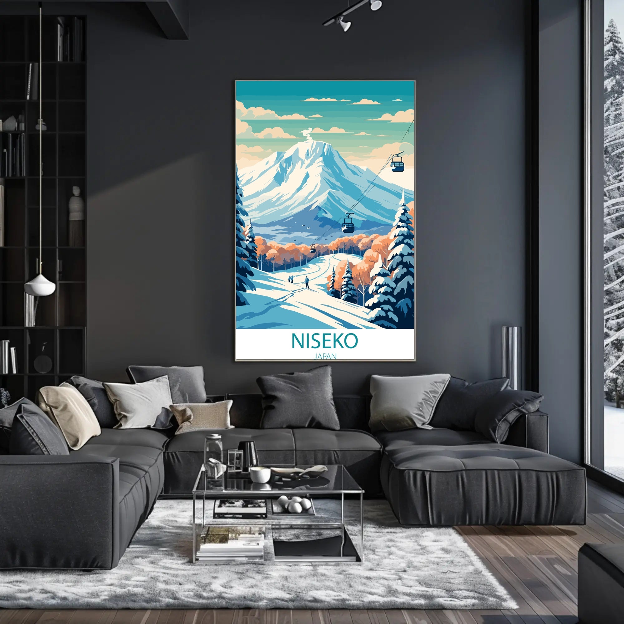 Niseko Mt. Yotei Winter Wonderland Travel Poster