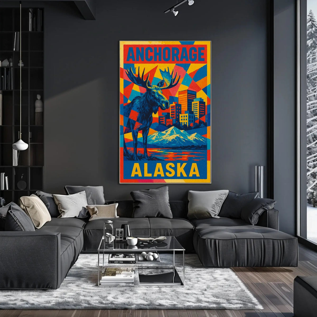 Anchorage, Alaska Vibrant Wilderness Poster