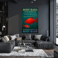 Rosy Barb Freshwater Fish Poster