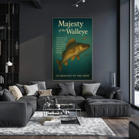 Guardians of the Deep Walleye Animal Poster