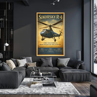 Sikorsky R-4 First Successful Mass-Produced Helicopter Poster