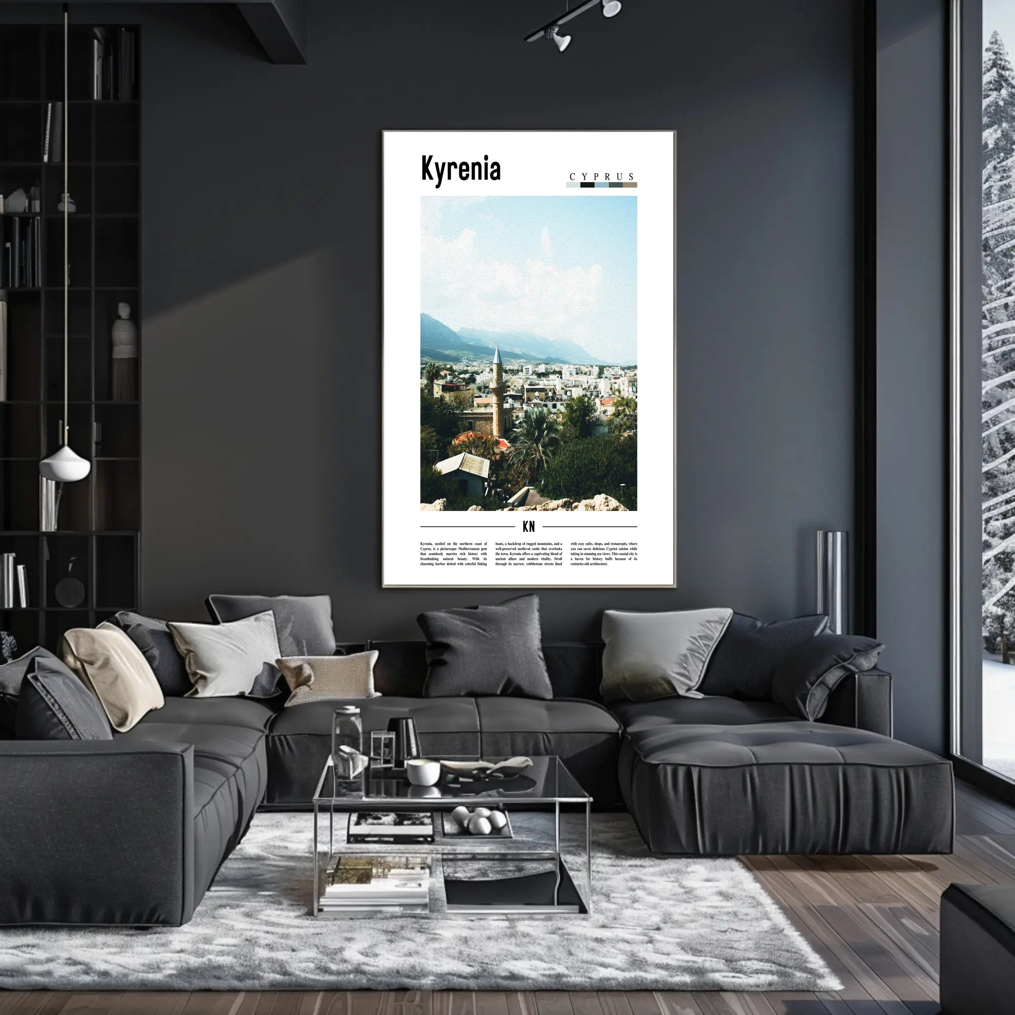 Kyrenia Mediterranean Escape Travel Poster PosterGoat
