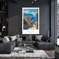 Scenic View of Dubrovnik Poster