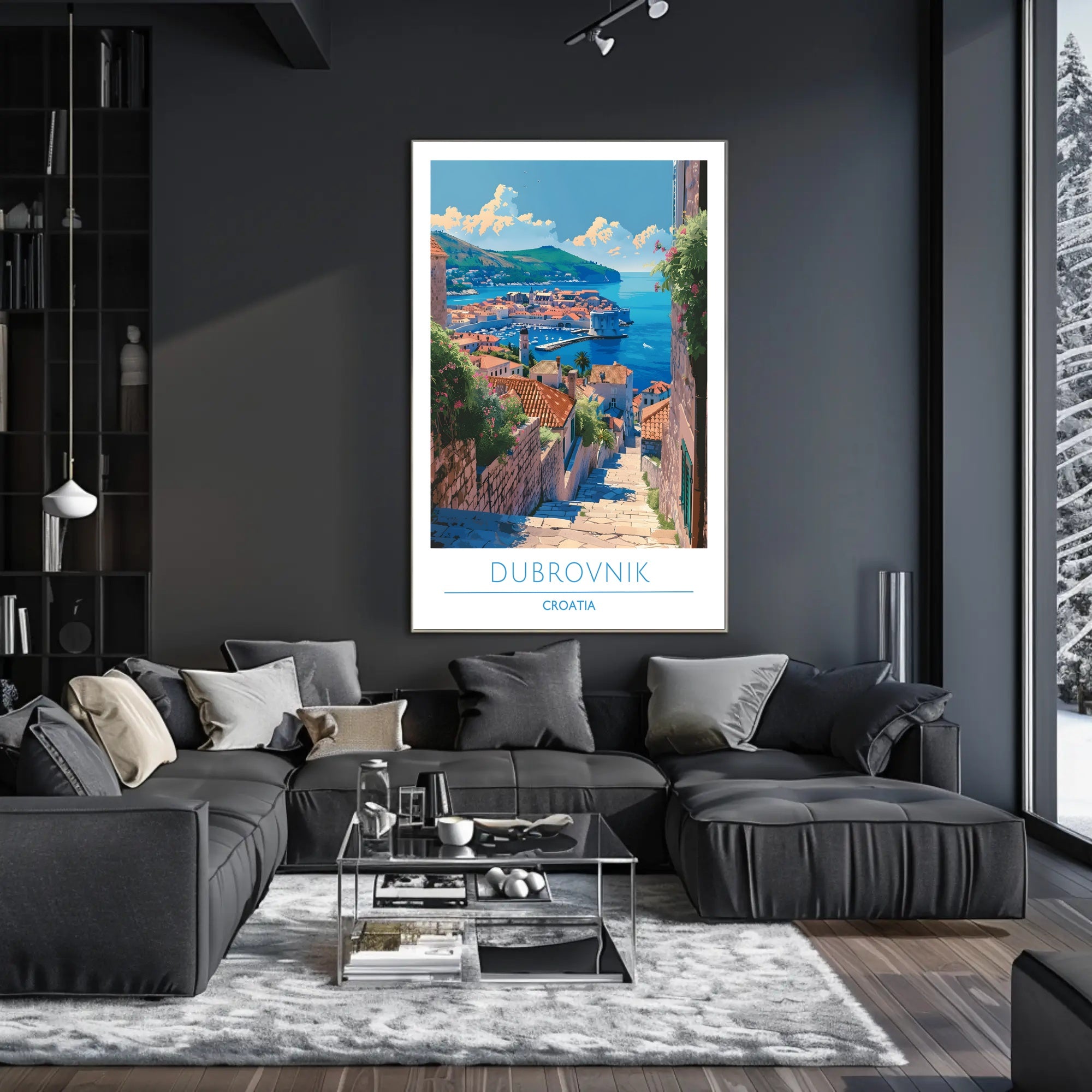 Scenic View of Dubrovnik Poster