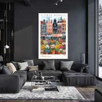 Amsterdam Flower Market Poster PosterGoat