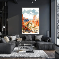 Bryce Canyon Watercolor Wall Art Poster