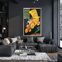 Vintage A-D-A-C Costume Ball Art Print Decor