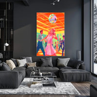 Retro Disco Night Poster