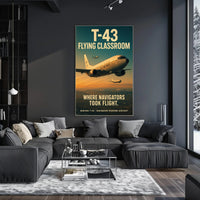 Boeing T-43 Aircraft Military Recruitment Art Poster