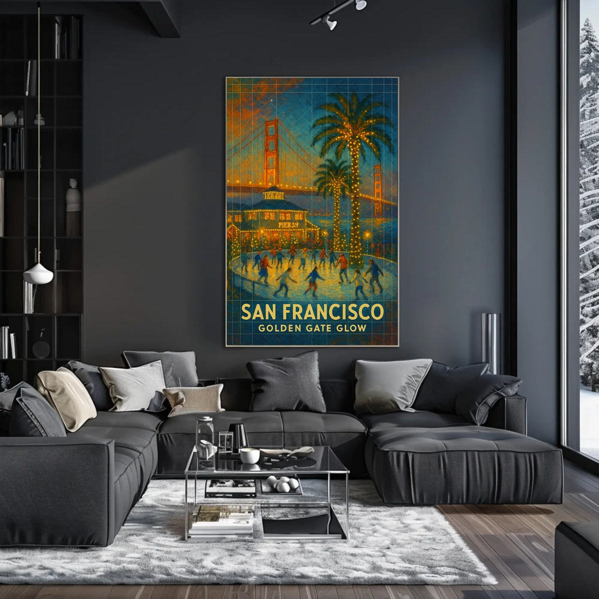 San Francisco Golden Gate Glow Poster