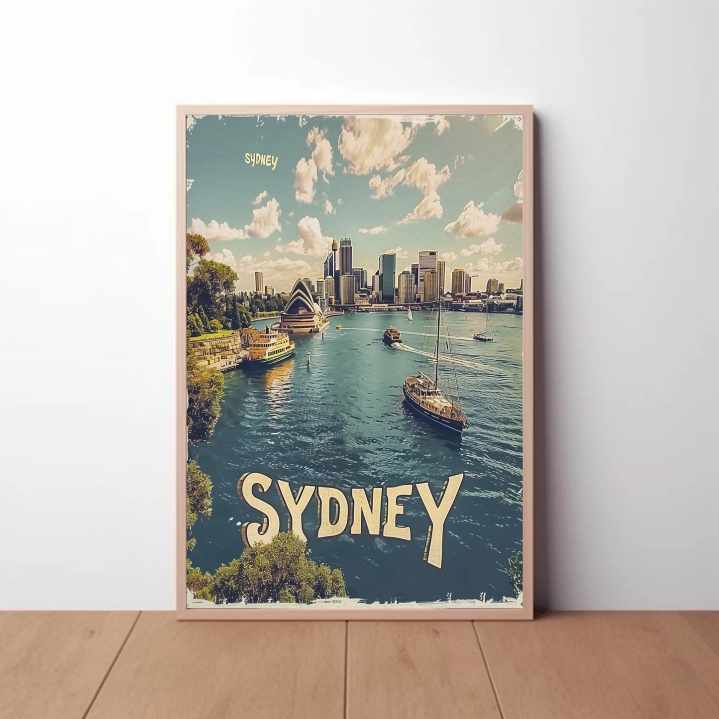 Sydney Australia Harbor Bridge Opera House Travel Poster Travel Poster