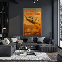 T-46G Thunder Piglet Jet Aviation Poster