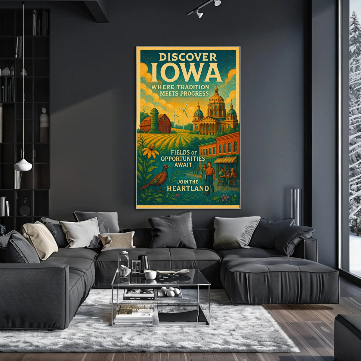 Discover Iowa Poster