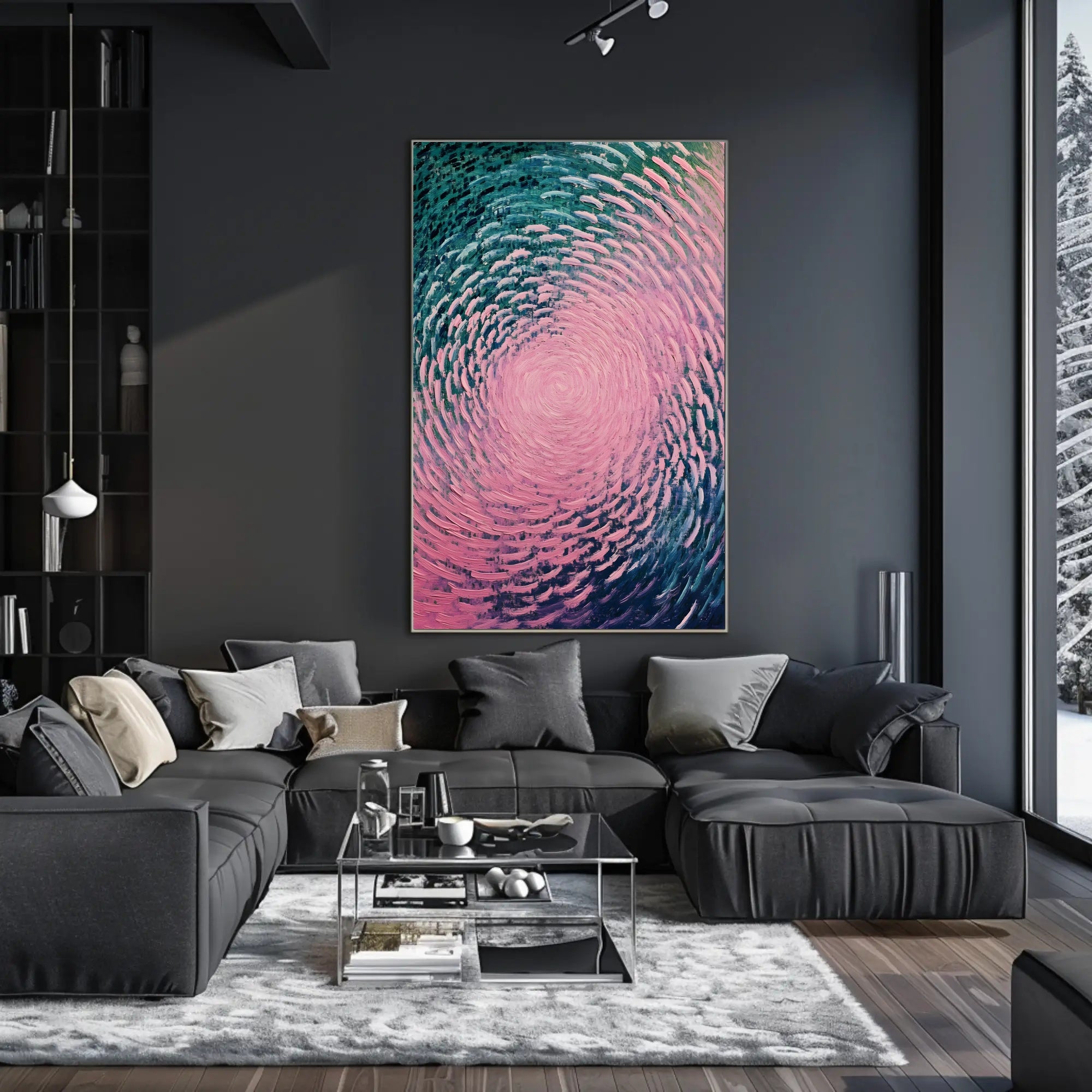 Swirling Colors Abstract Poster Art Print