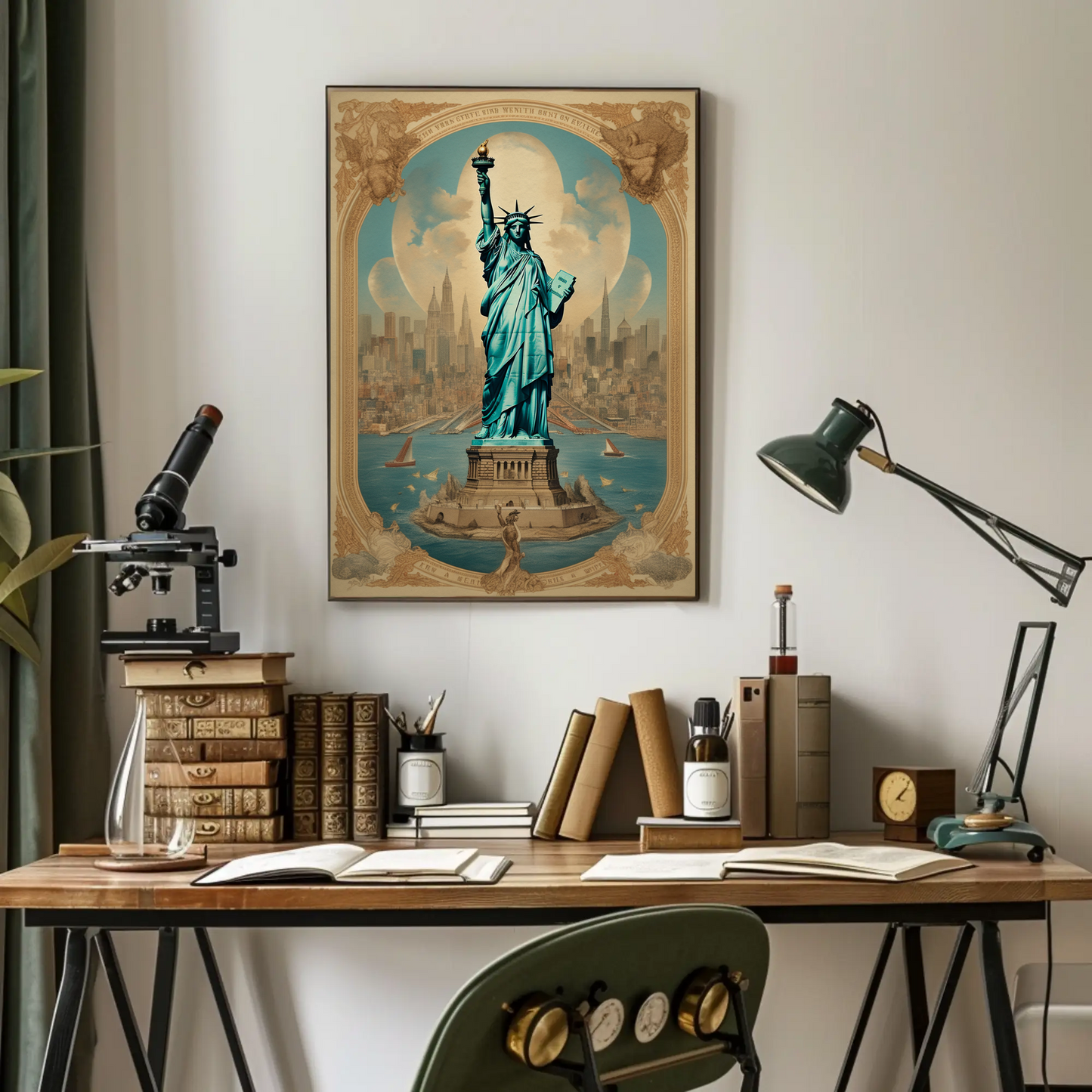 Statue of Liberty Vintage Poster