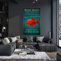 Rosy Barb Freshwater Fish Poster