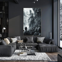 Post-Apocalyptic Survival Poster: Red Goggles Dystopia PosterGoat