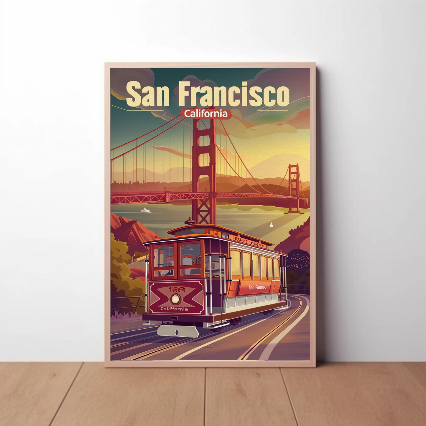 Golden Gate Bridge San Francisco Travel Poster