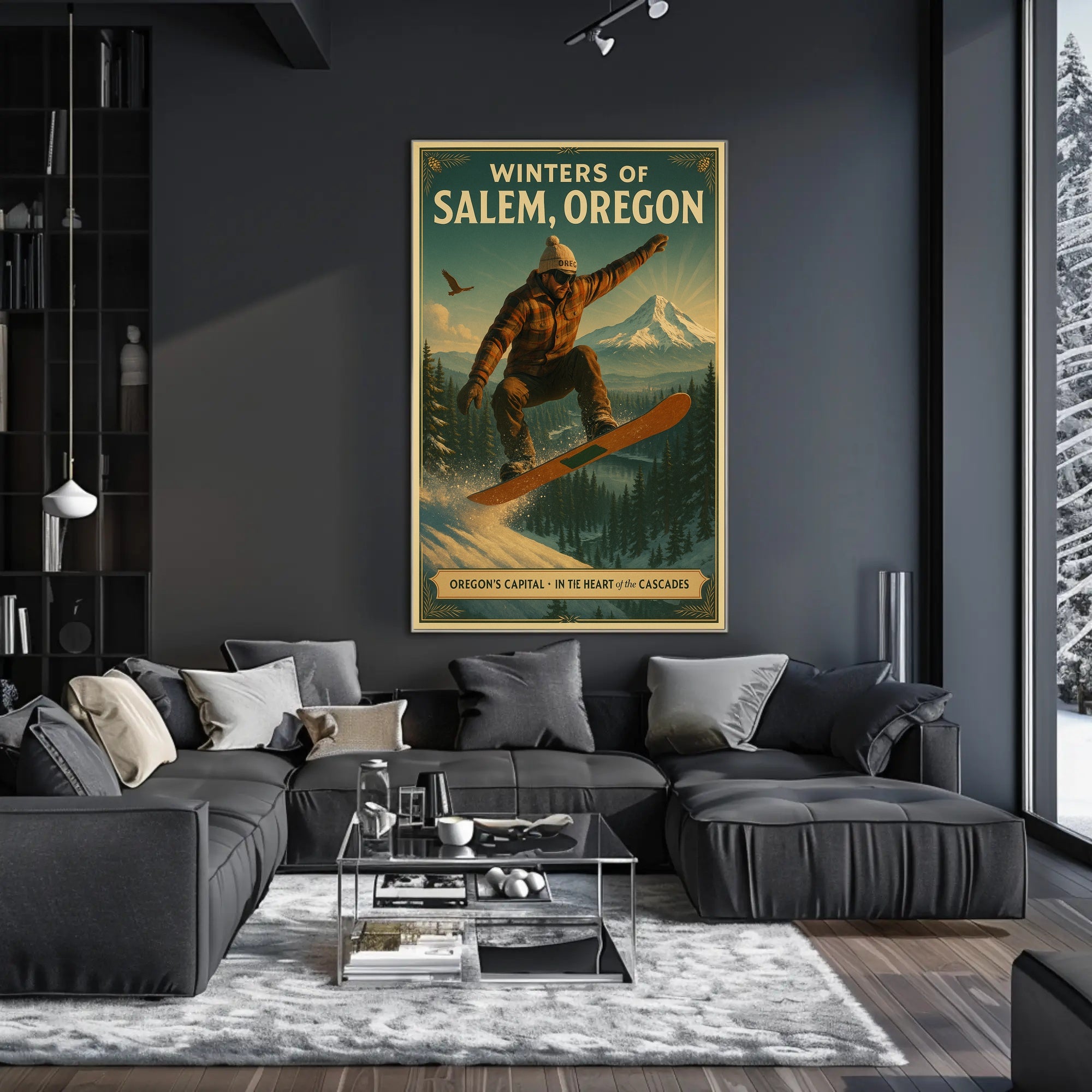 Winters of Salem, Oregon Poster