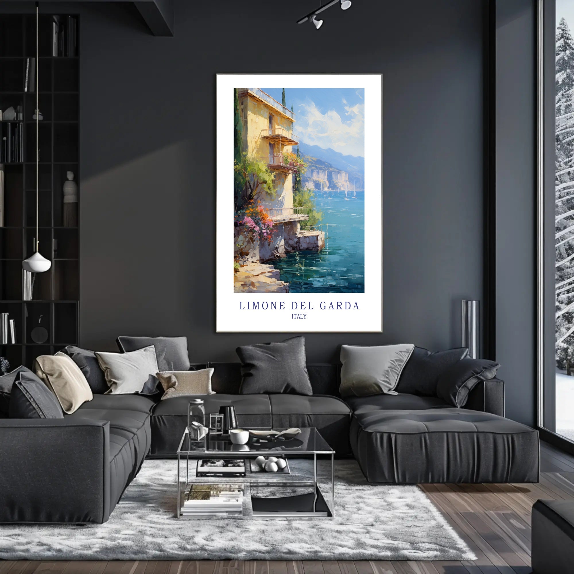 Limone del Garda Italian Escape Travel Poster PosterGoat