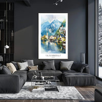 Salzkammergut Lakeside Charm Travel Poster PosterGoat