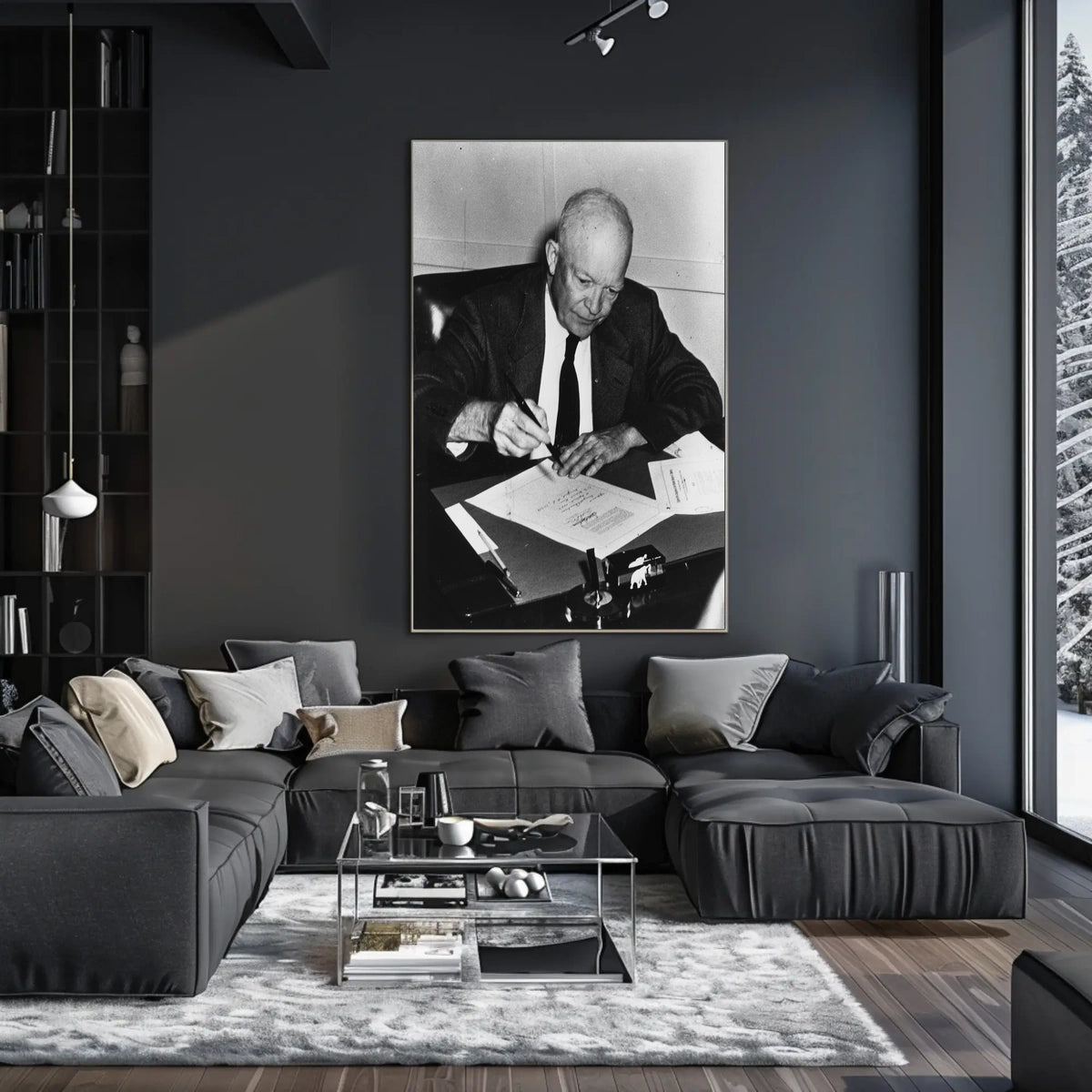 Candid Working Portrait – Dwight D. Eisenhower Poster