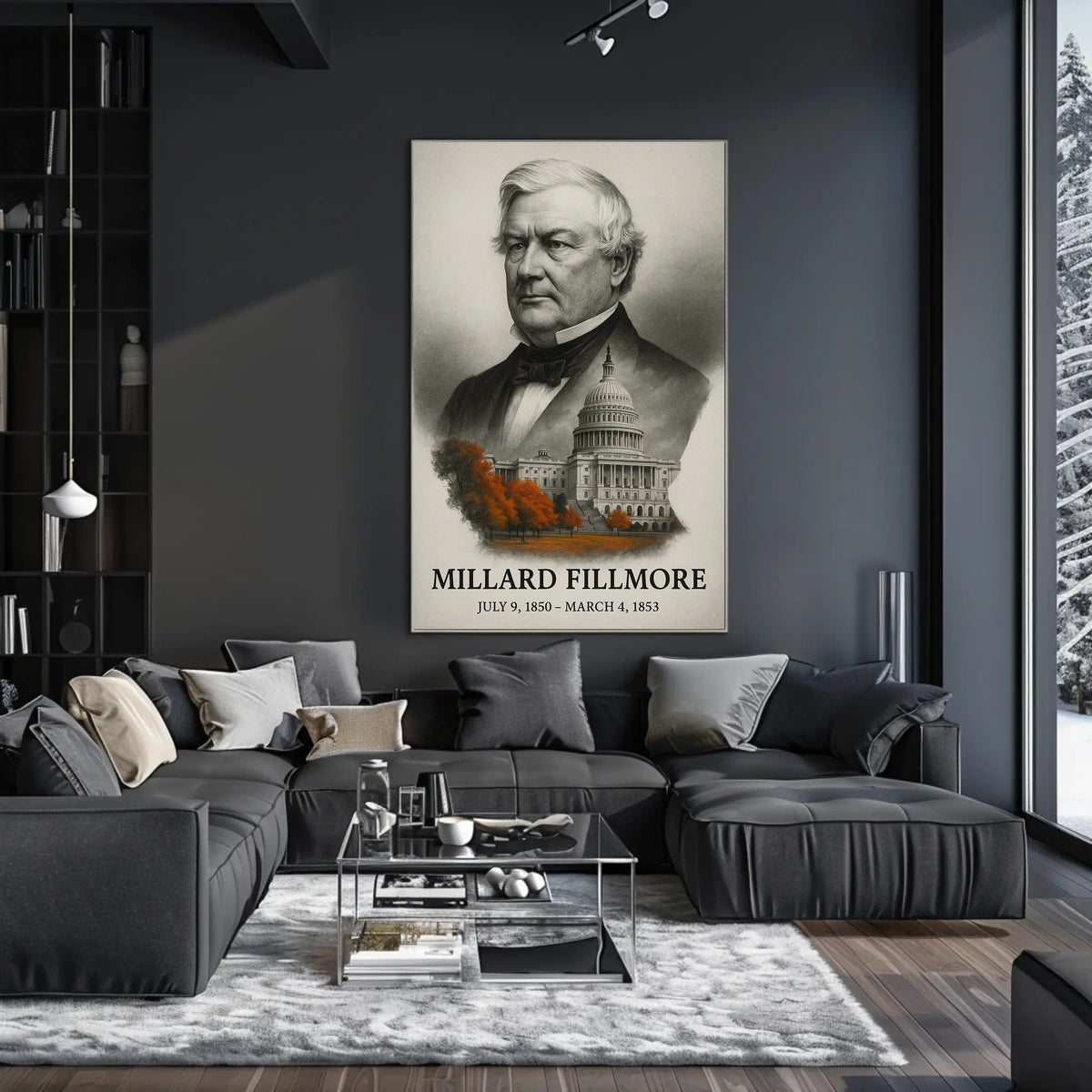 Millard Fillmore 13th President of the United States Reflections Poster