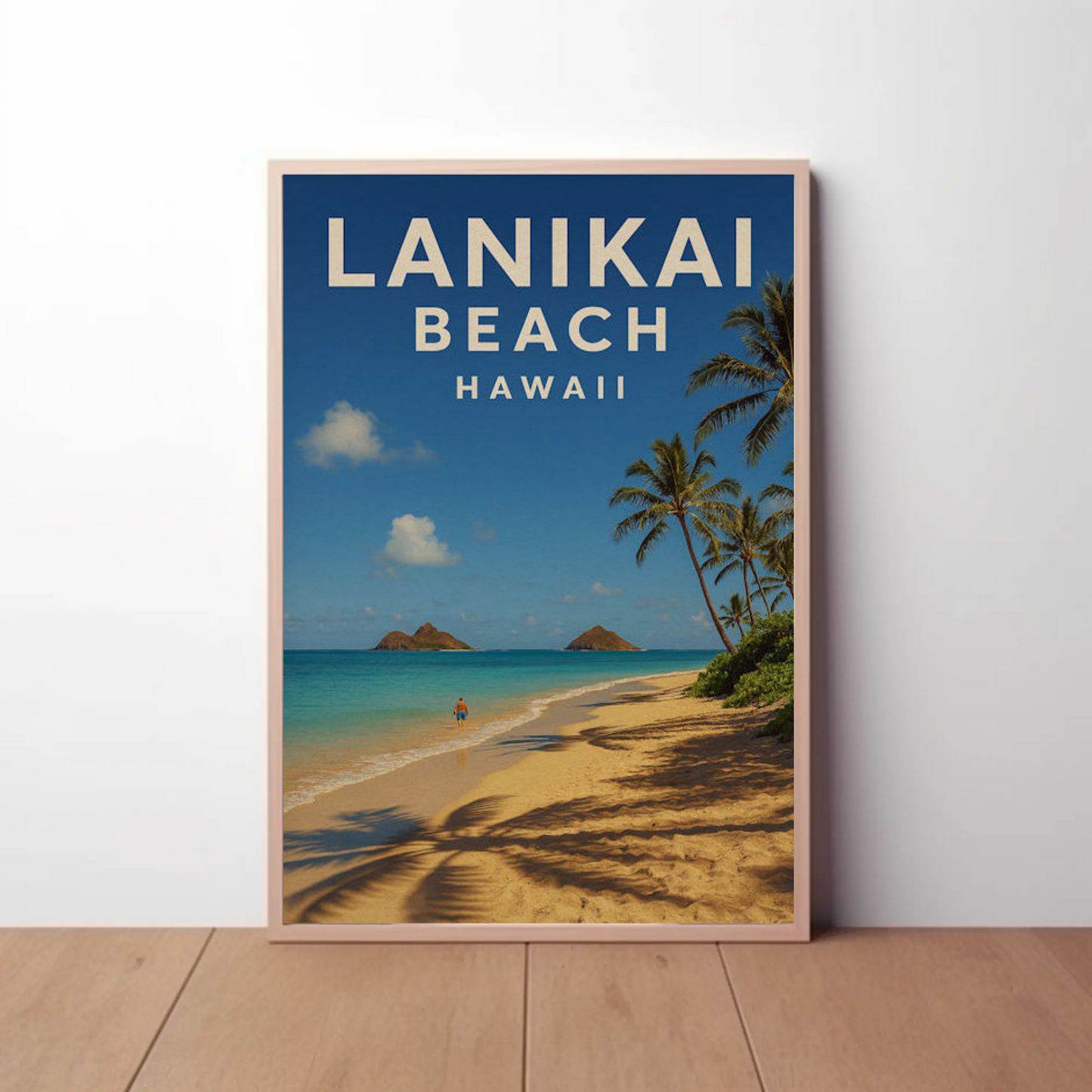 Lanikai Beach Hawaii Peaceful Tropical Paradise Poster