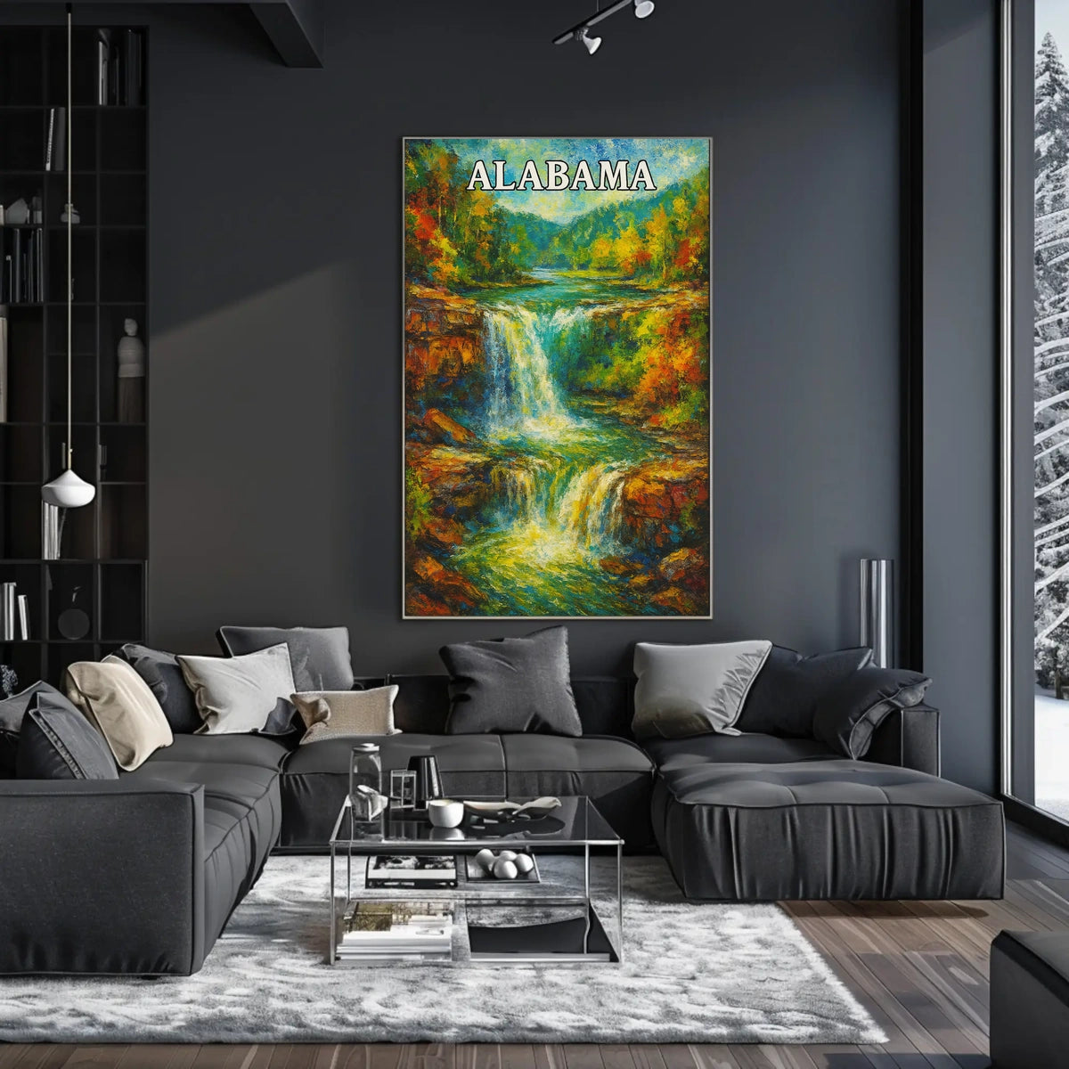 Alabama Waterfall Poster