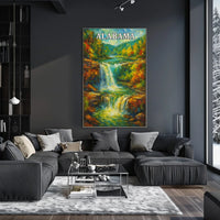 Alabama Waterfall Poster