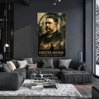 Chester A. Arthur 21st President of the United States Double Exposure Poster