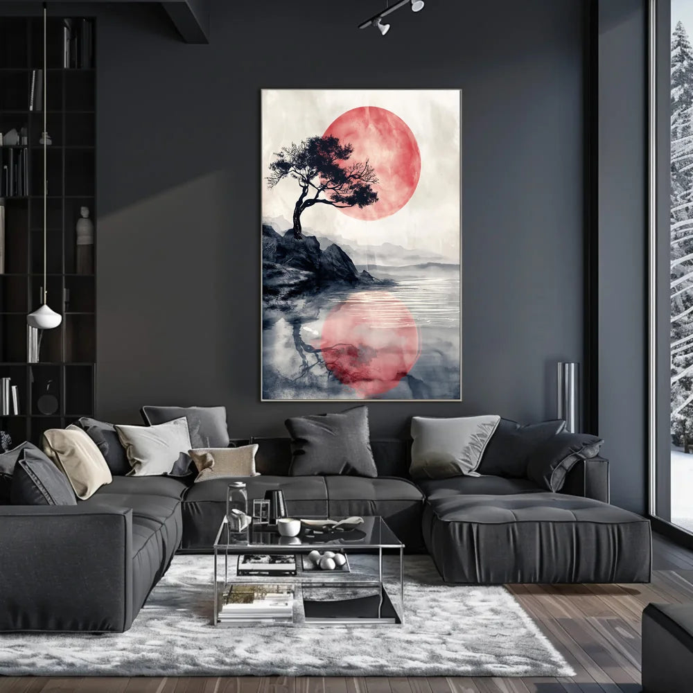 Vintage Car and Landmark Art Deco Poster