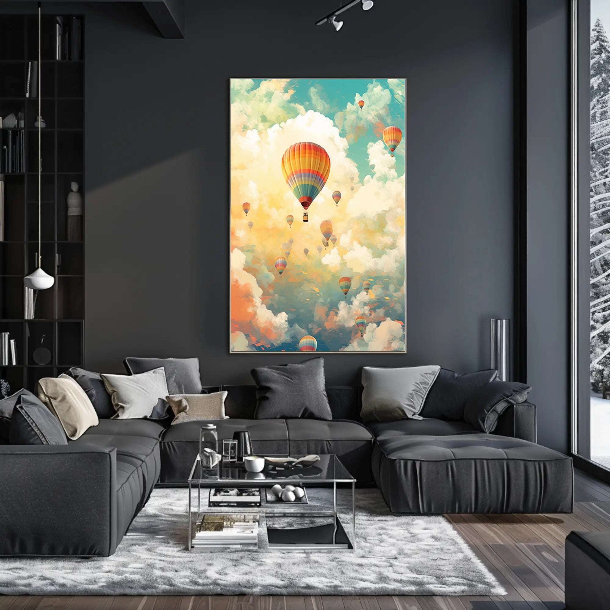 Skyward Journey Travel Poster Art Print Decor for Wanderlust Lovers