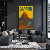 Glacier National Park Art Print Poster Decor PosterGoat
