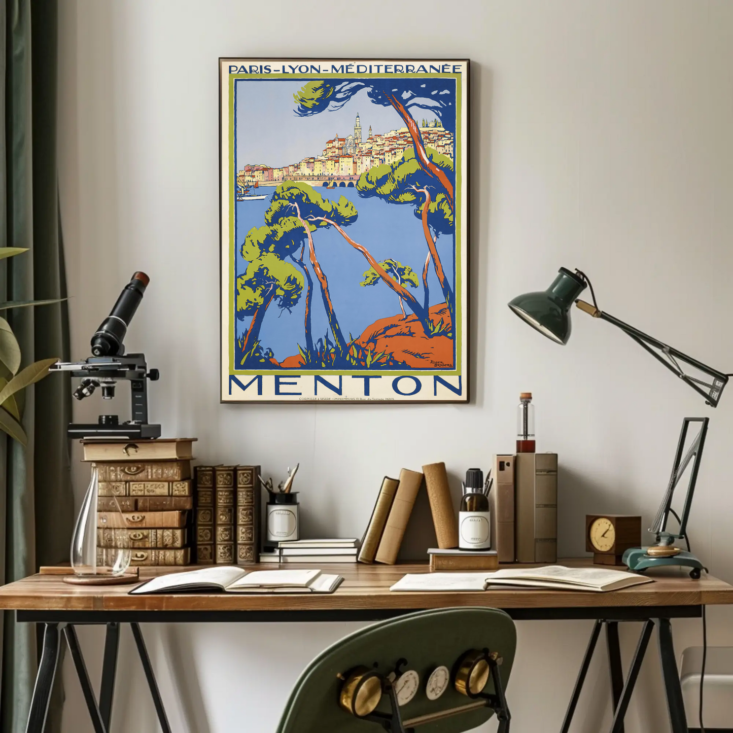 Menton Travel Poster