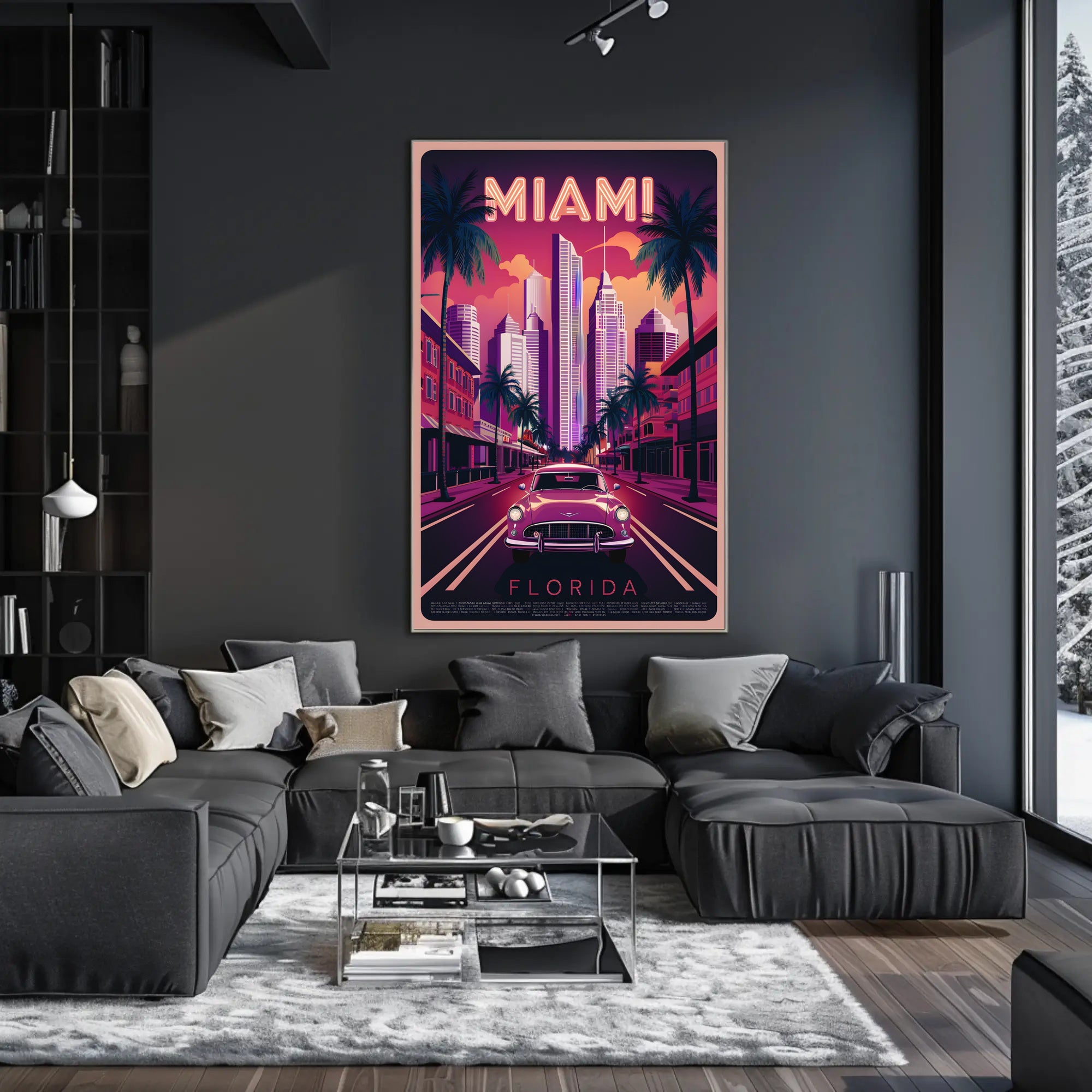 Miami Retro Vibes Poster